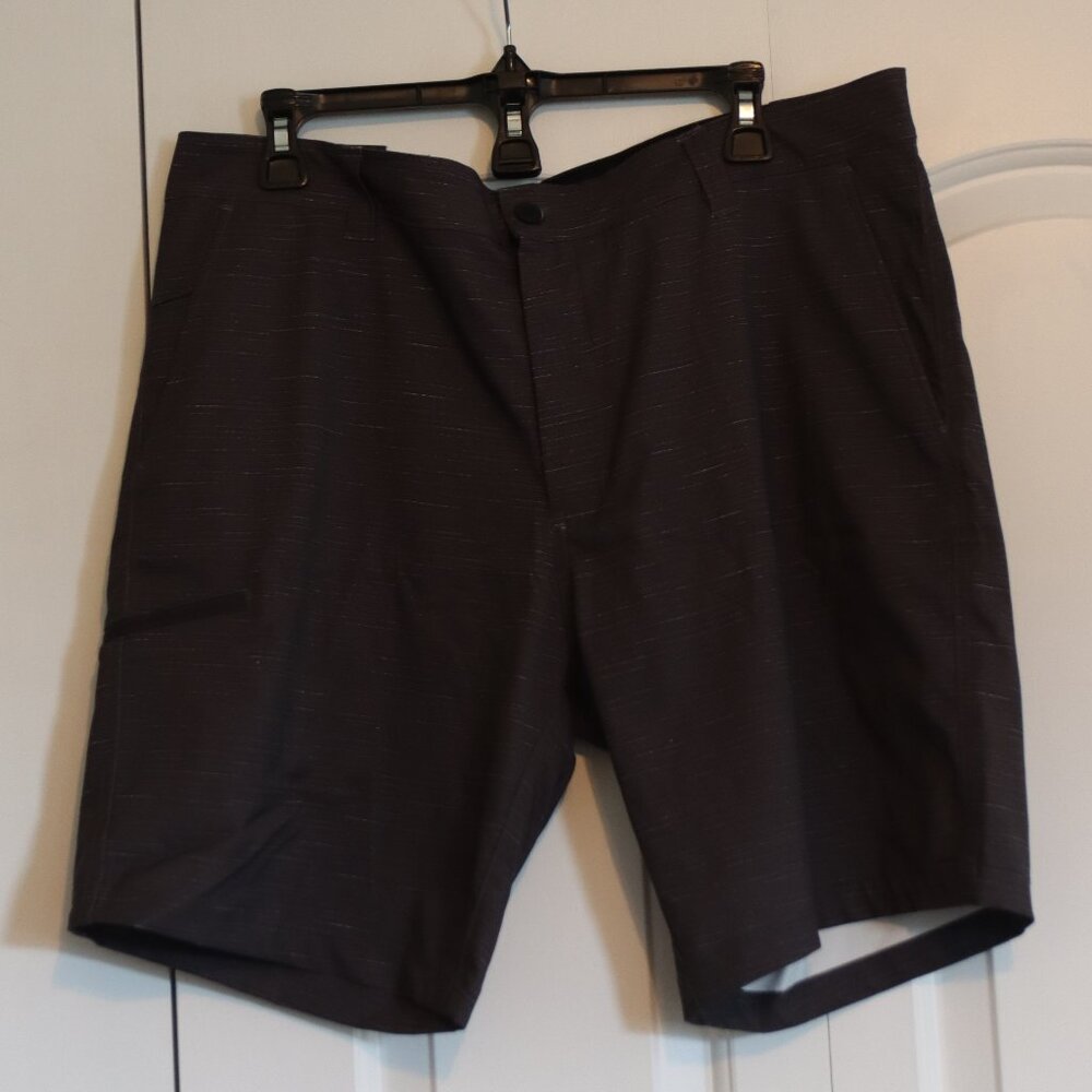 Hawke &Co Free Flex Waistband Stretch Woven Shorts Mirage Dark Sz 36 Athleisure